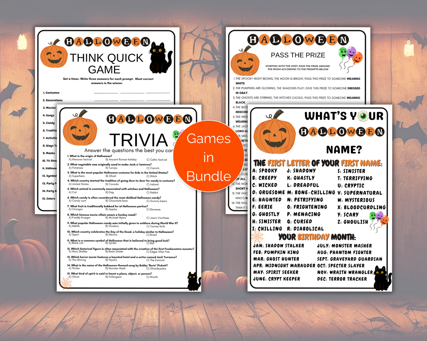 Teen Halloween Games Bundle