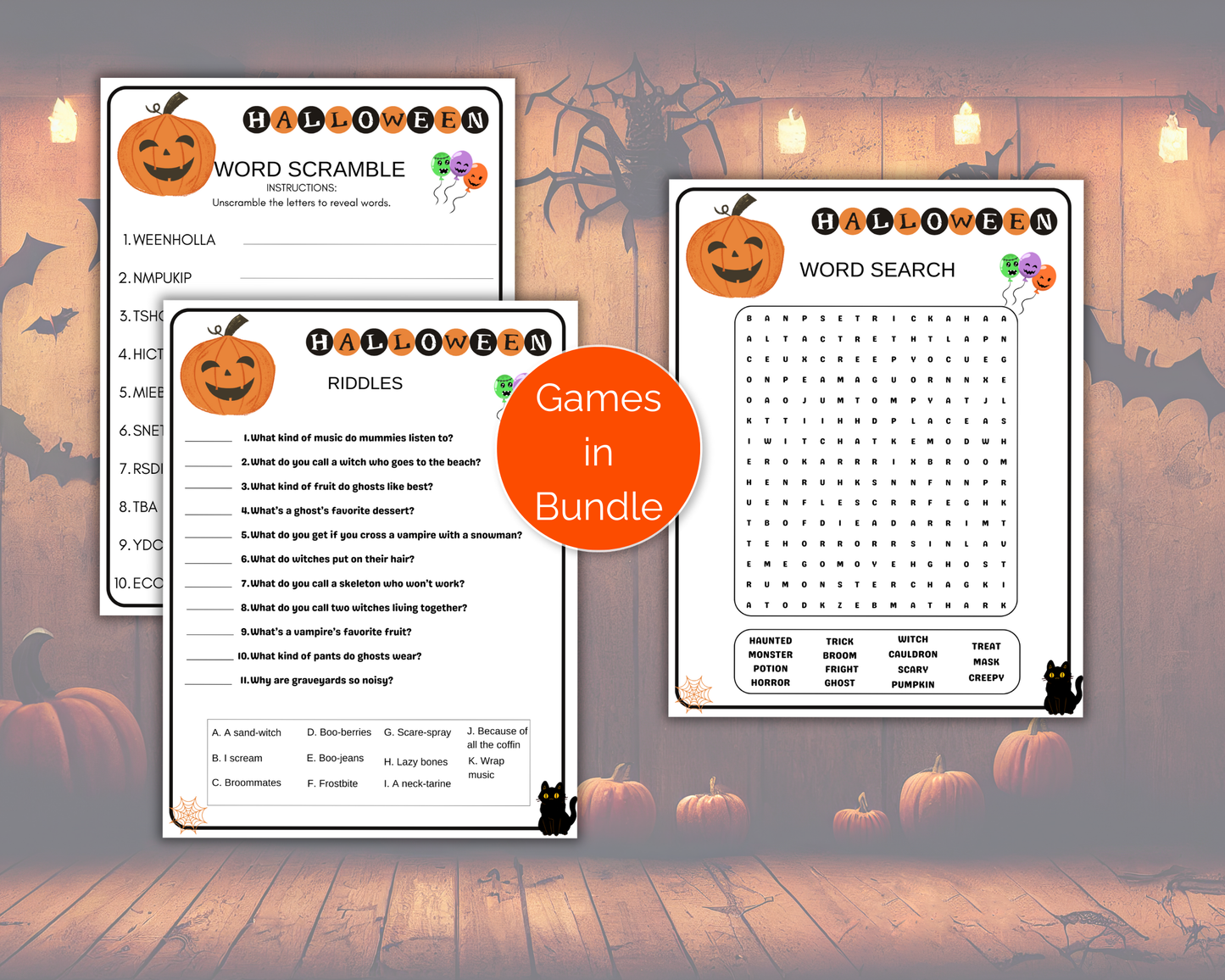 Teen Halloween Games Bundle