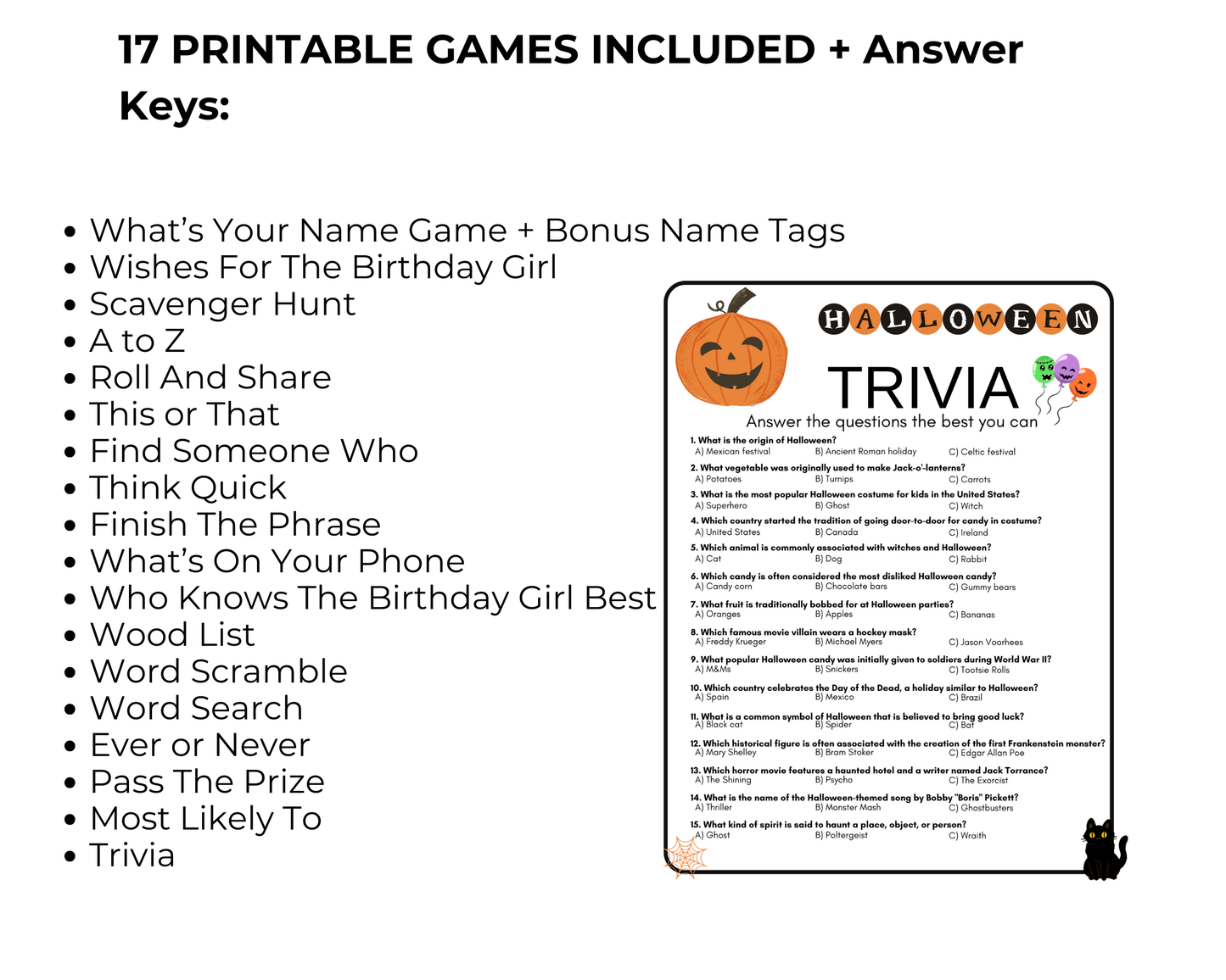 Teen Halloween Games Bundle