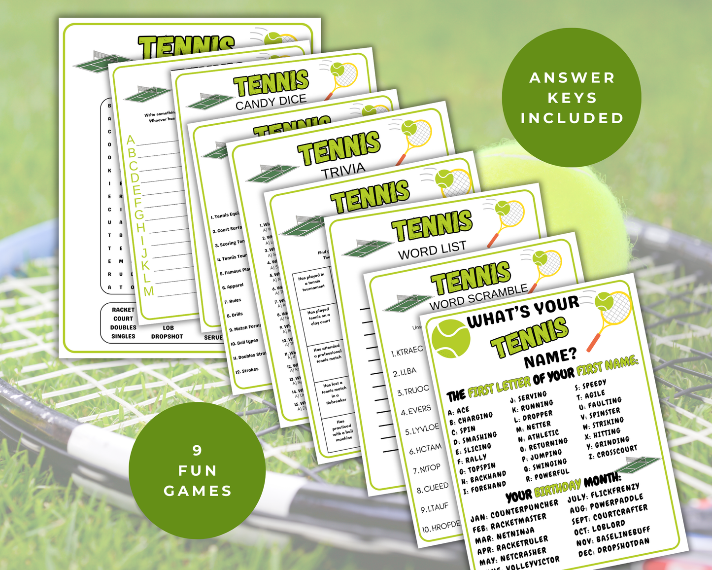 Tennis Game Bundle