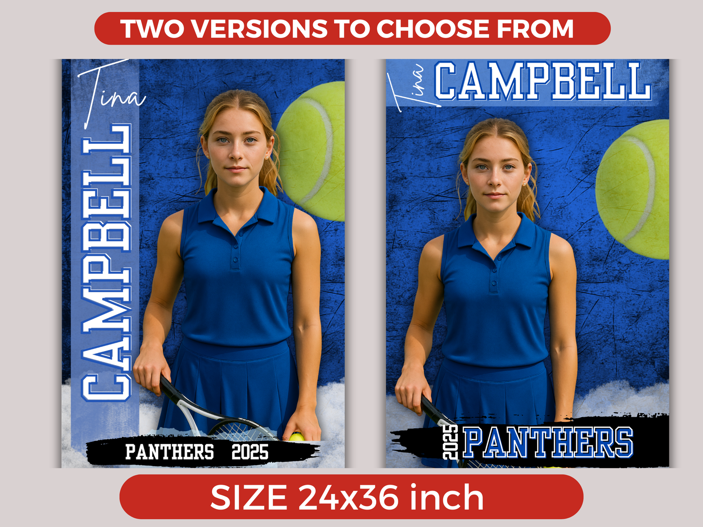 Editable Senior Tennis Banner Template