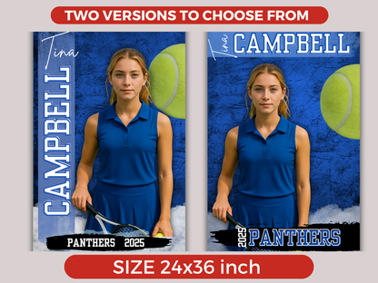 Editable Senior Tennis Banner Template