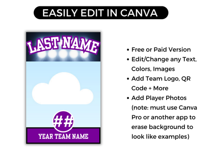 Tennis Team Roster Lanyard Template