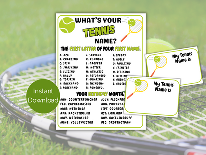 What's Your Tennis Name