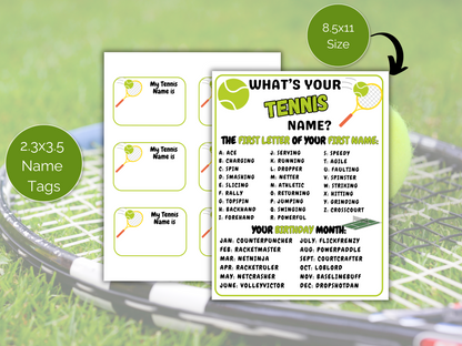 What's Your Tennis Name