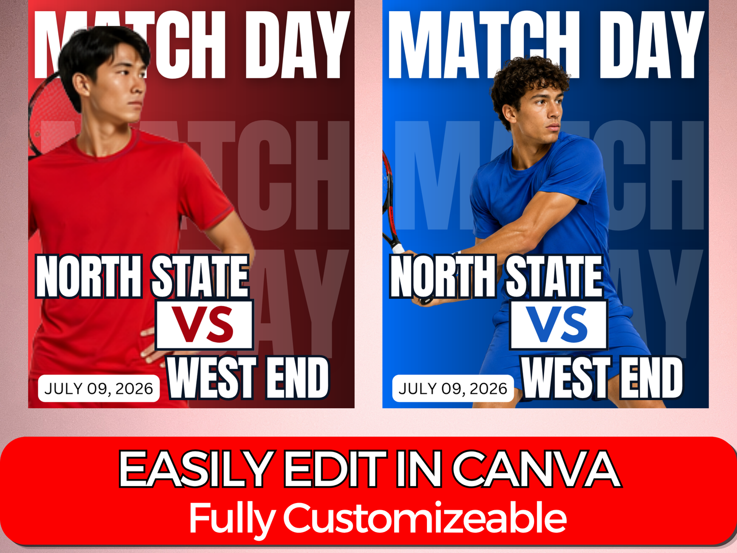 Tennis Social Media Templates Bundle