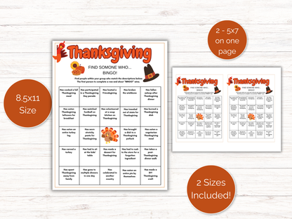 Thanksgiving Find Someone Who