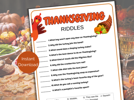 Thanksgiving Riddles