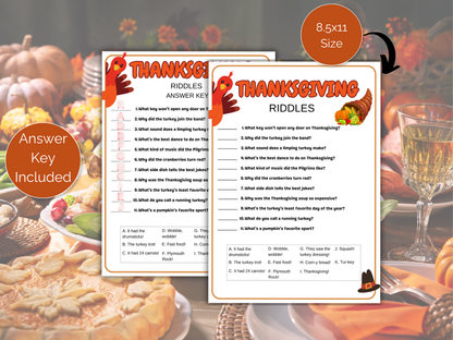 Thanksgiving Riddles