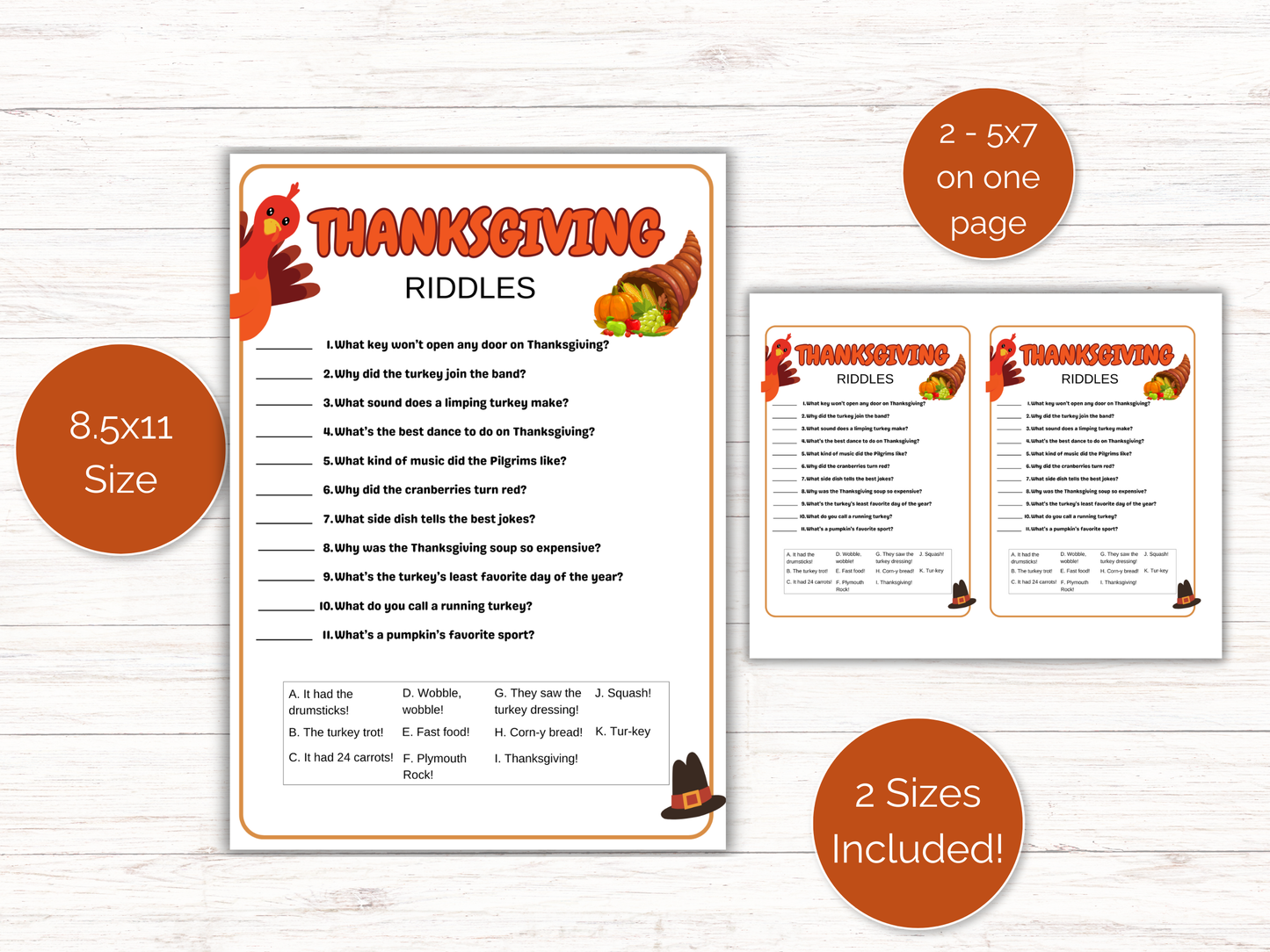 Thanksgiving Riddles