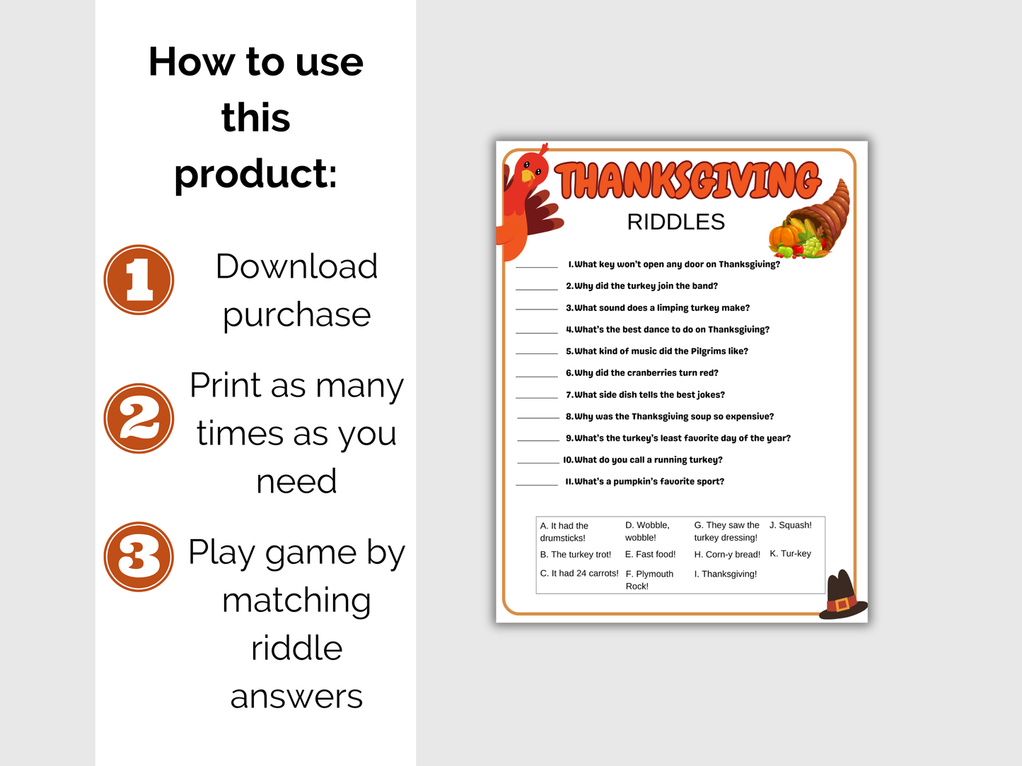 Thanksgiving Riddles