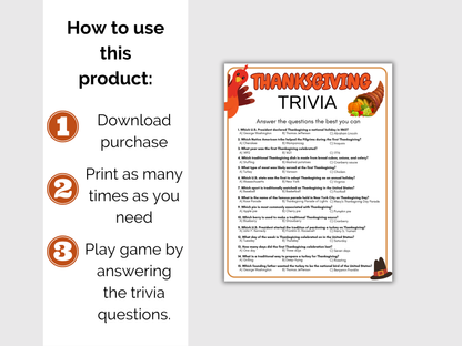 Thanksgiving Trivia Game