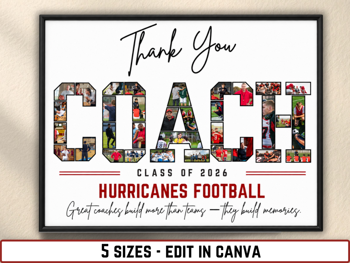 Thank You Coach Photo Collage