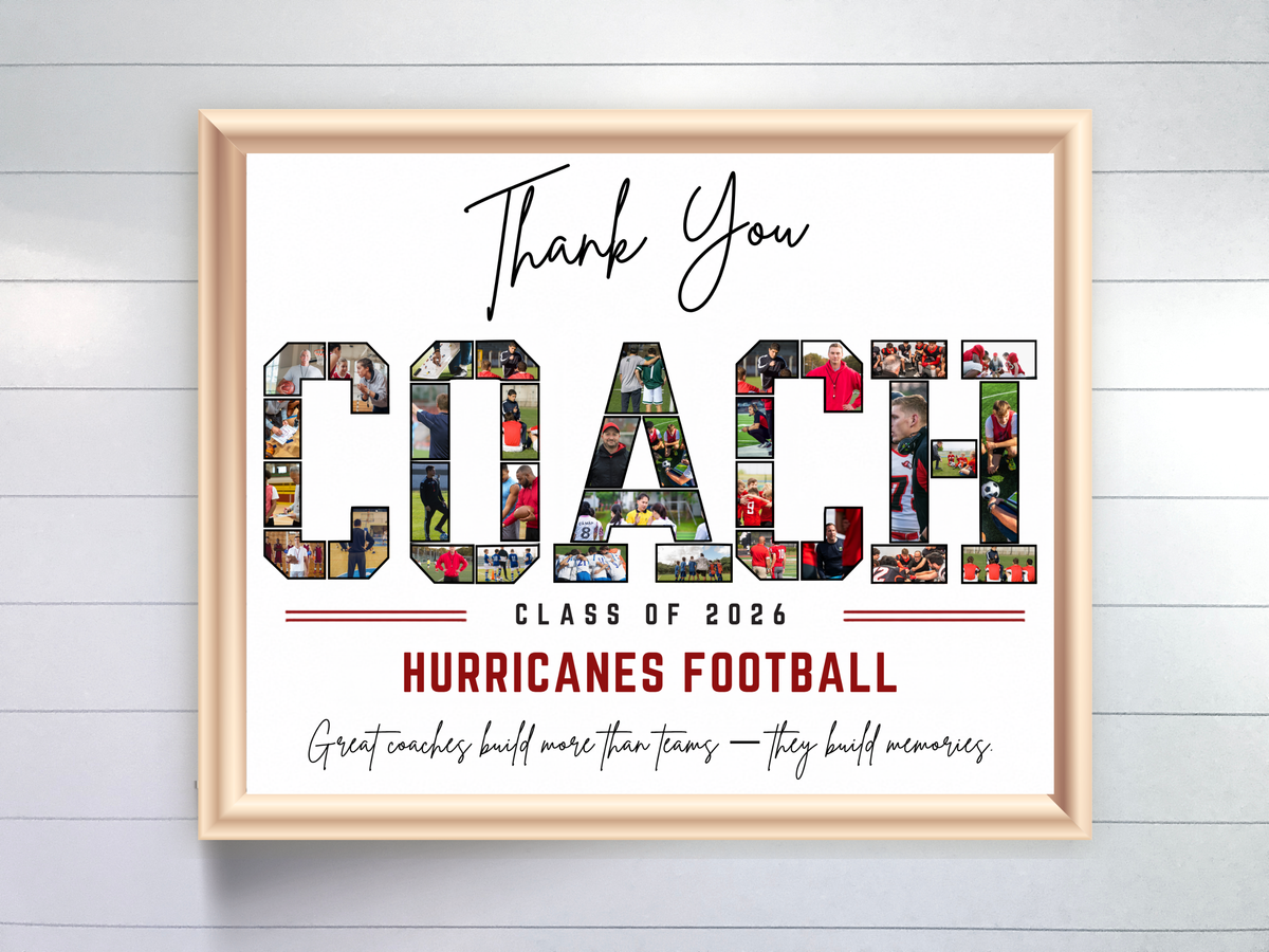 Thank You Coach Photo Collage