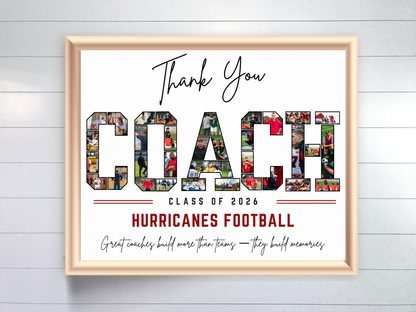 Thank You Coach Photo Collage