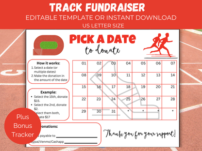 Editable Track Pick A Date