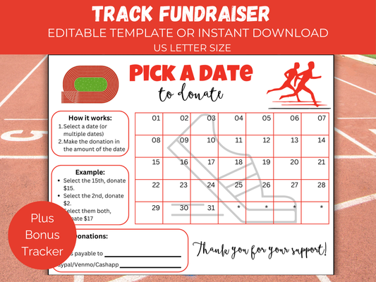 Editable Track Pick A Date