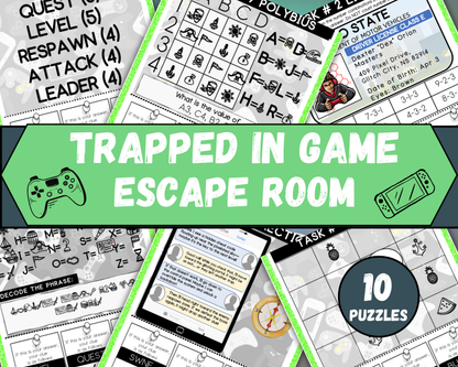 Trapped In Game Escape Room for Kids