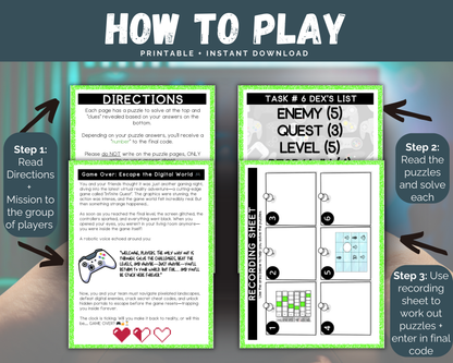 Trapped In Game Escape Room for Kids