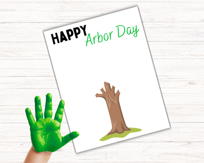 Arbor Day Tree Handprint Art