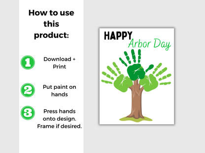 Arbor Day Tree Handprint Art
