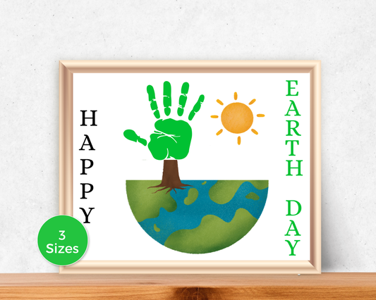 Earth Day Tree Handprint Art