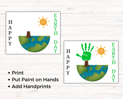 Earth Day Tree Handprint Art