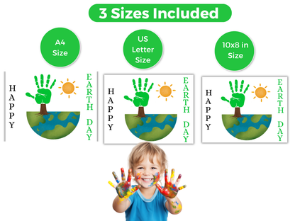 Earth Day Tree Handprint Art