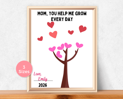 Mothers Day Tree Handprint Art