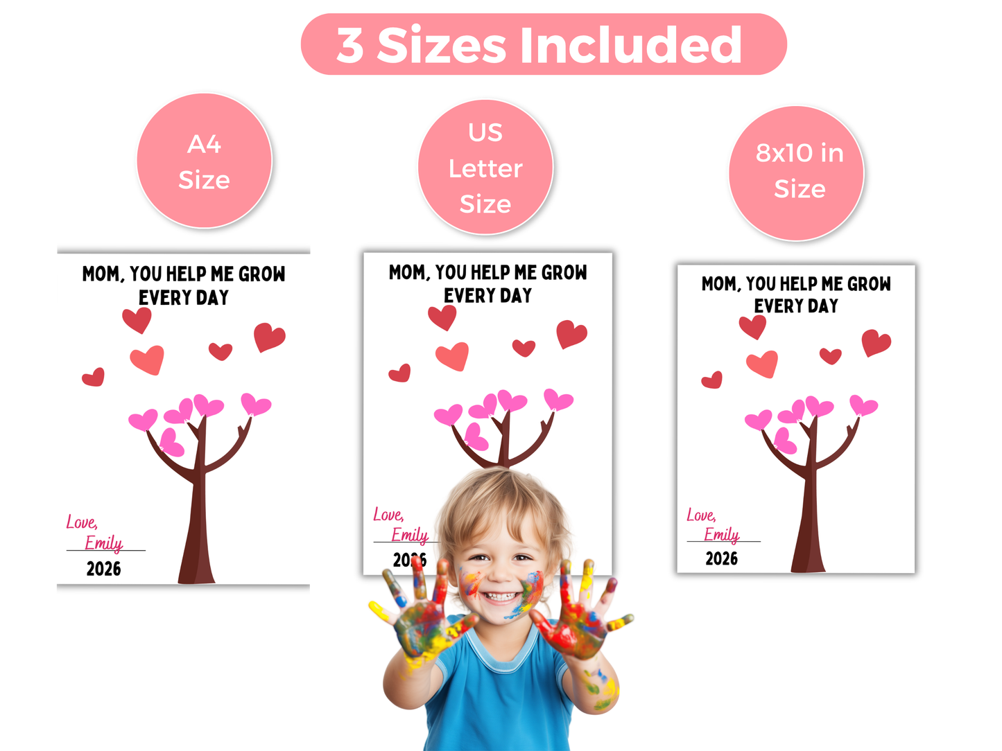 Mothers Day Tree Handprint Art
