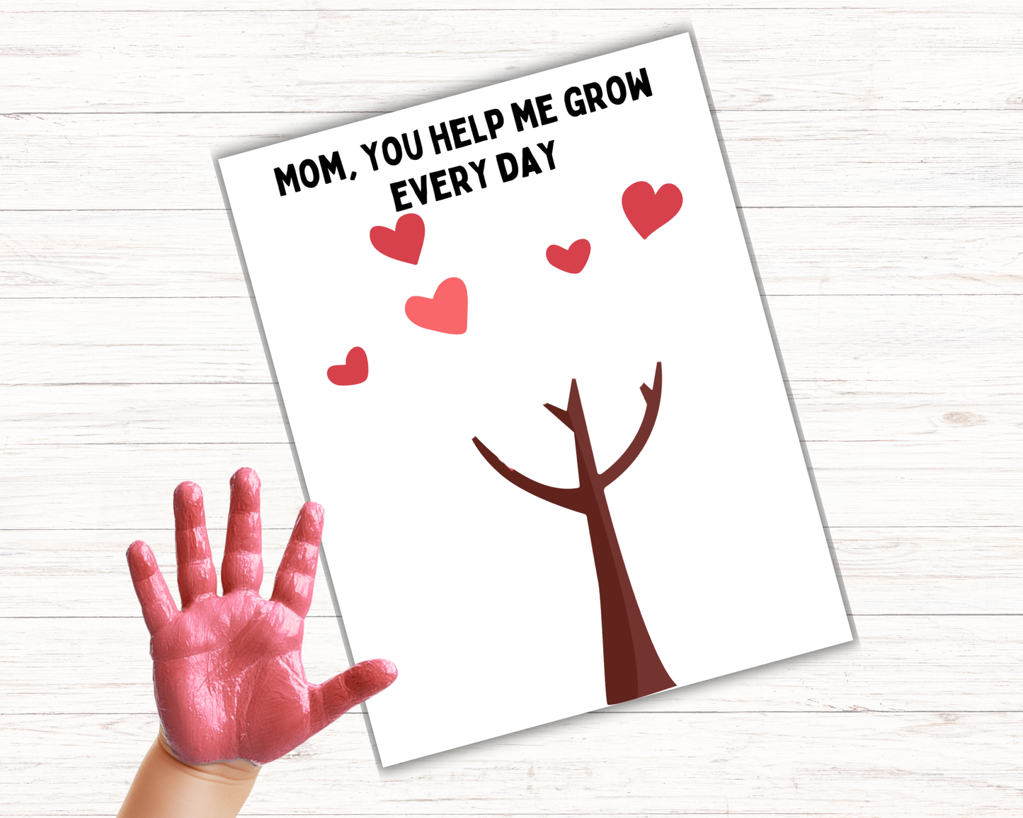 Mothers Day Tree Handprint Art