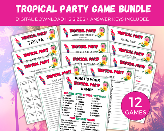 Tropical Party Game Bundle