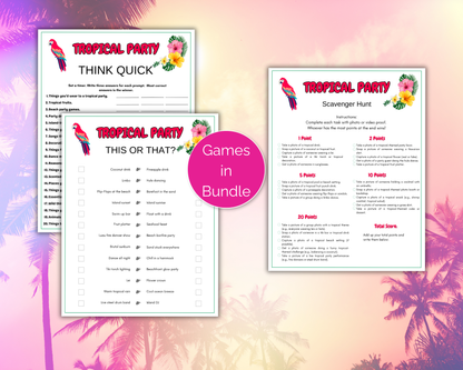 Tropical Party Game Bundle