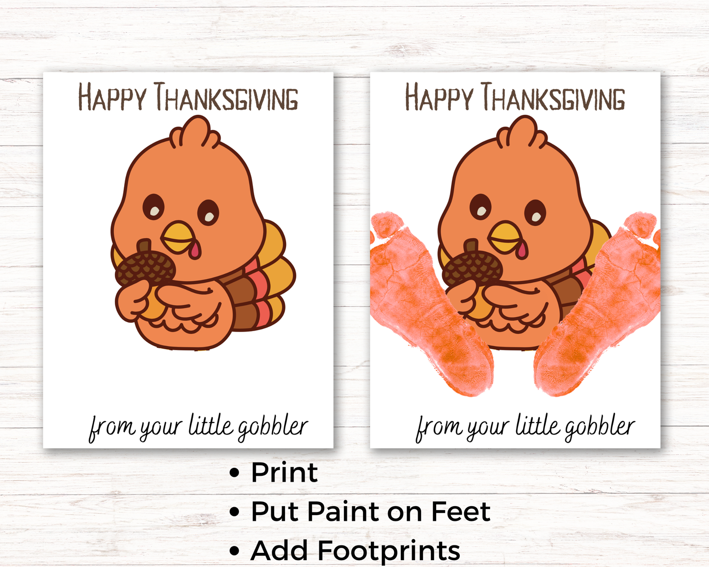 Turkey Footprint Art