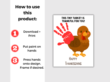 Turkey Handprint Art