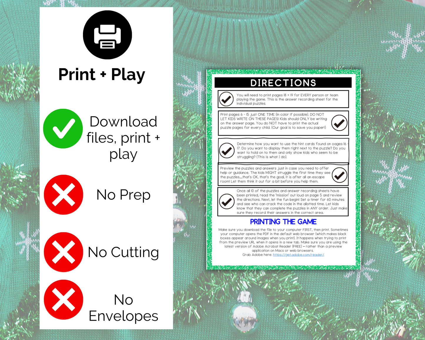 Ugly Sweater Escape Room