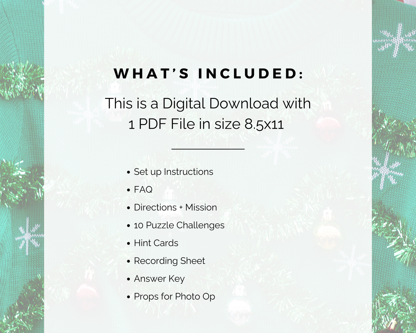 Ugly Sweater Escape Room