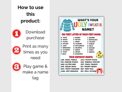 What's Your Ugly Sweater Name