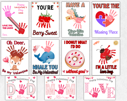 Valentines Handprint Art Bundle