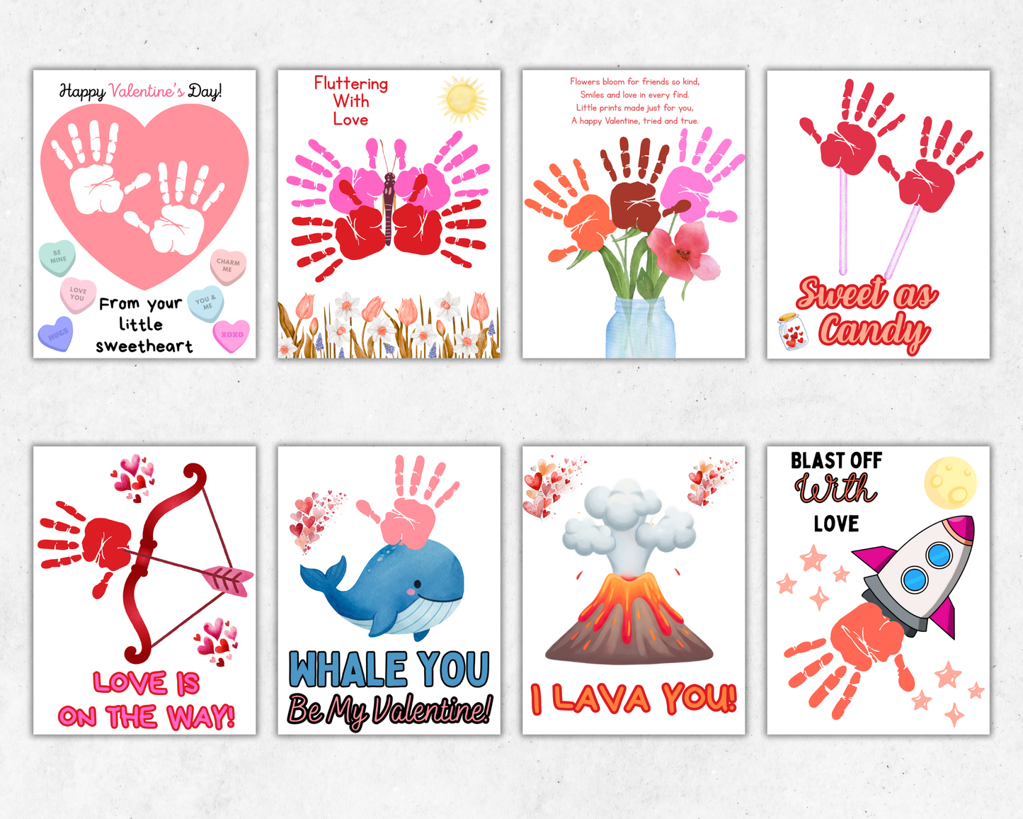 Valentines Handprint Art Bundle