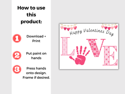 Valentines Handprint Art Bundle