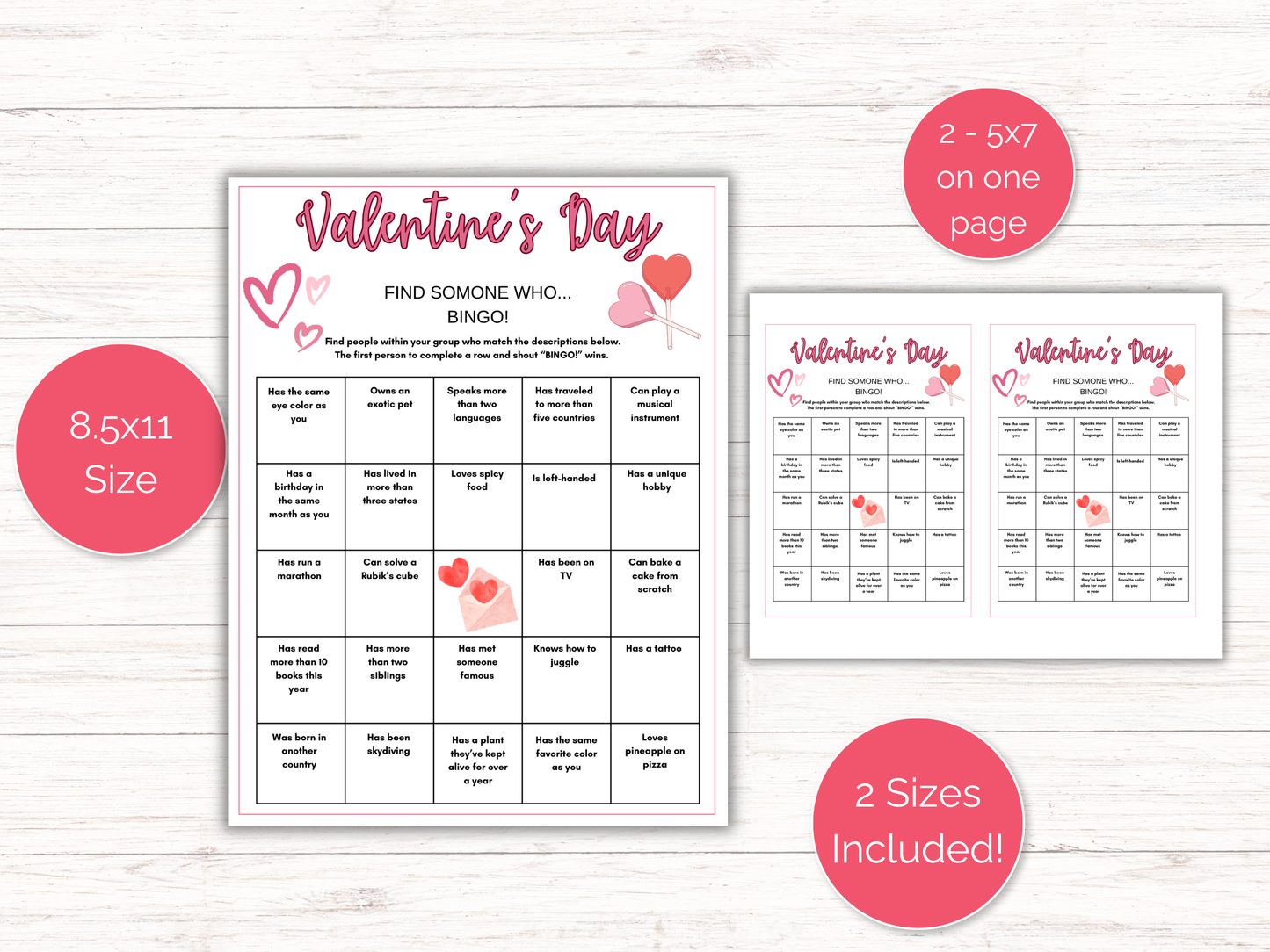 Valentines Find Someone Who