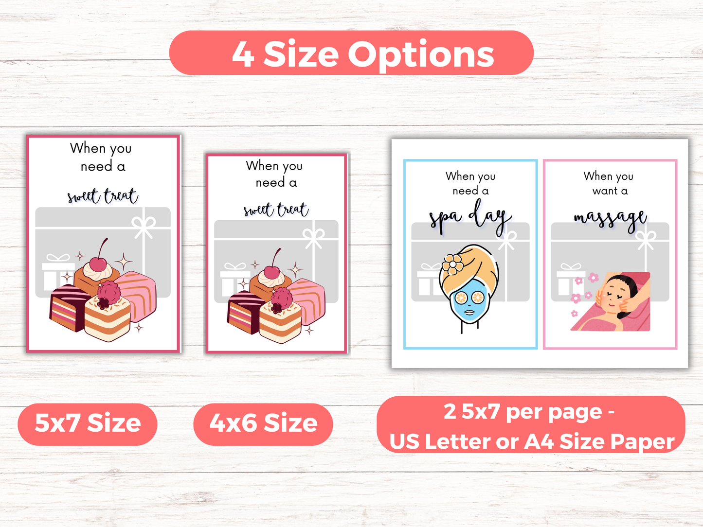 Valentines Gift Card Book (Editable)