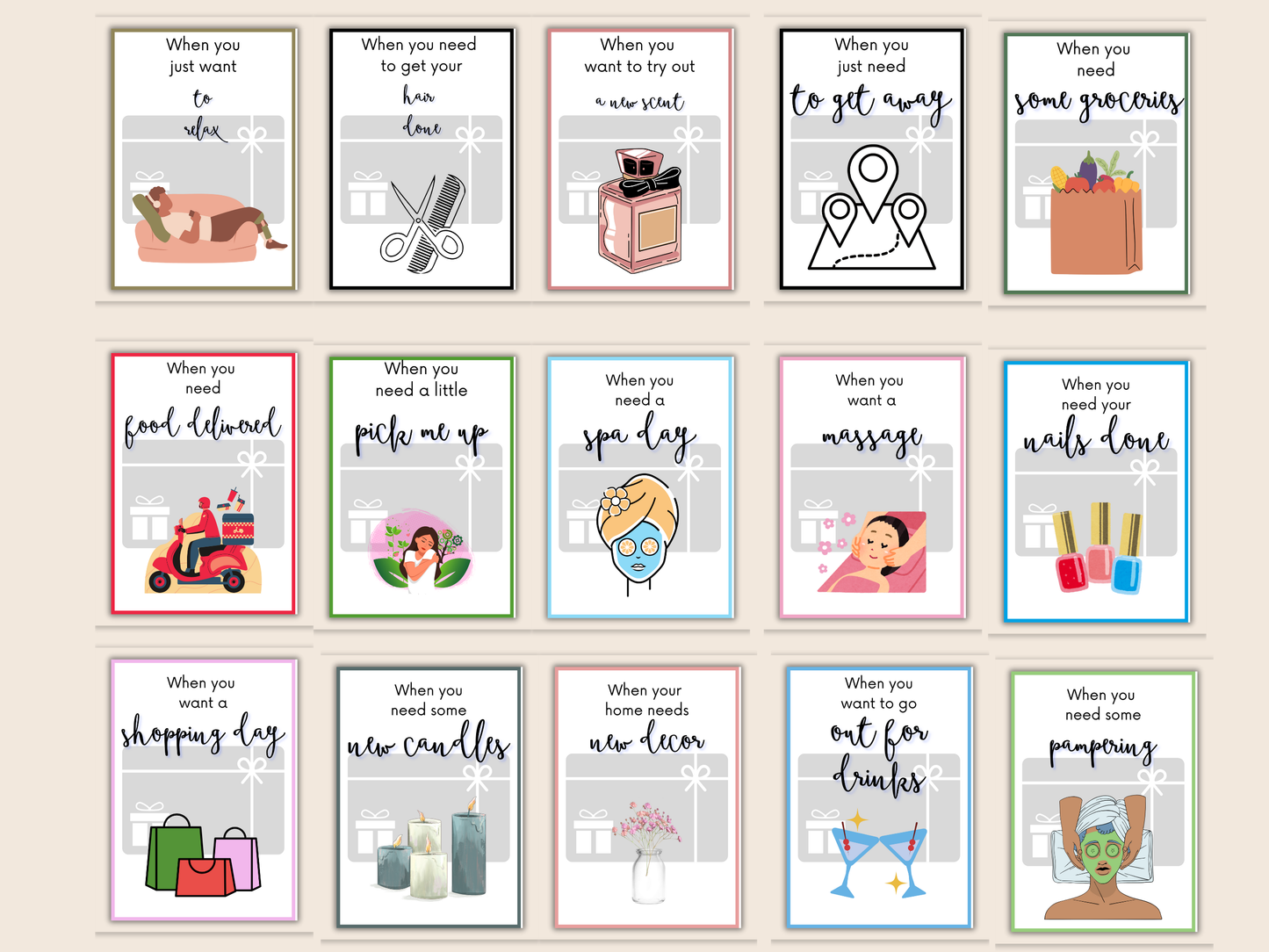 Valentines Gift Card Book (Editable)