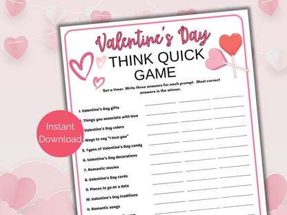 Valentines Day Think Quick