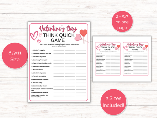 Valentines Day Think Quick