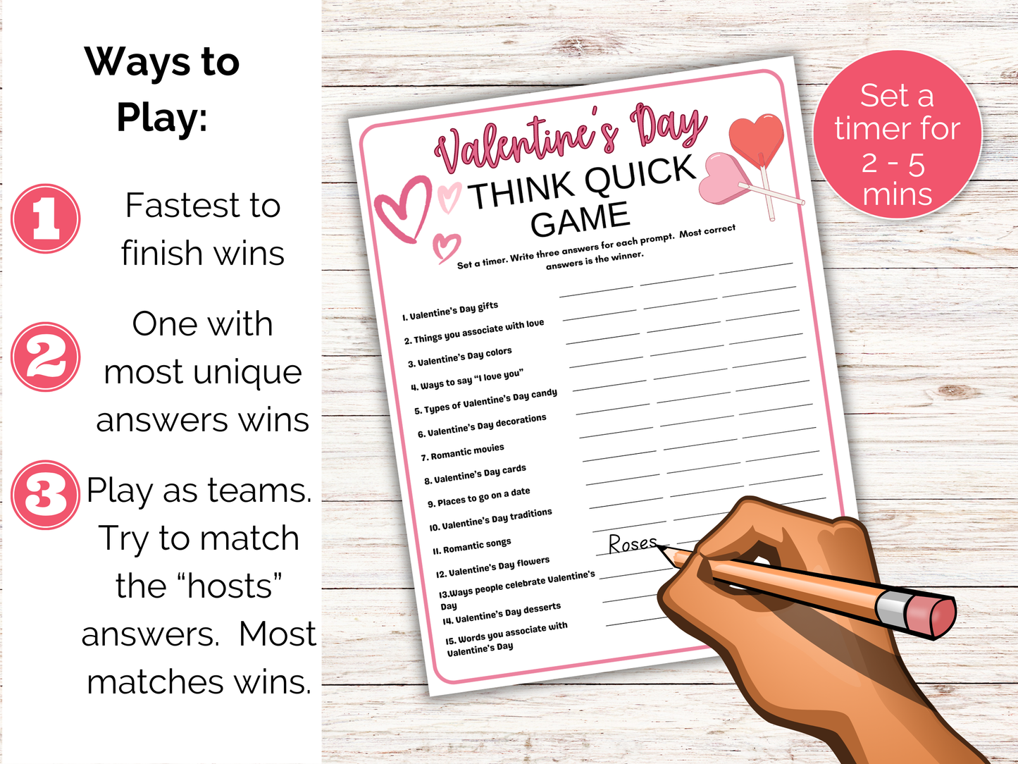 Valentines Day Think Quick