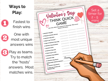 Valentines Day Think Quick