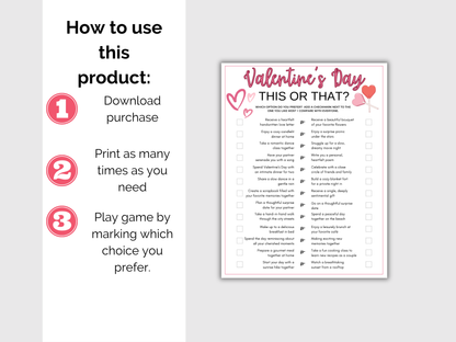 Valentines Day This or That