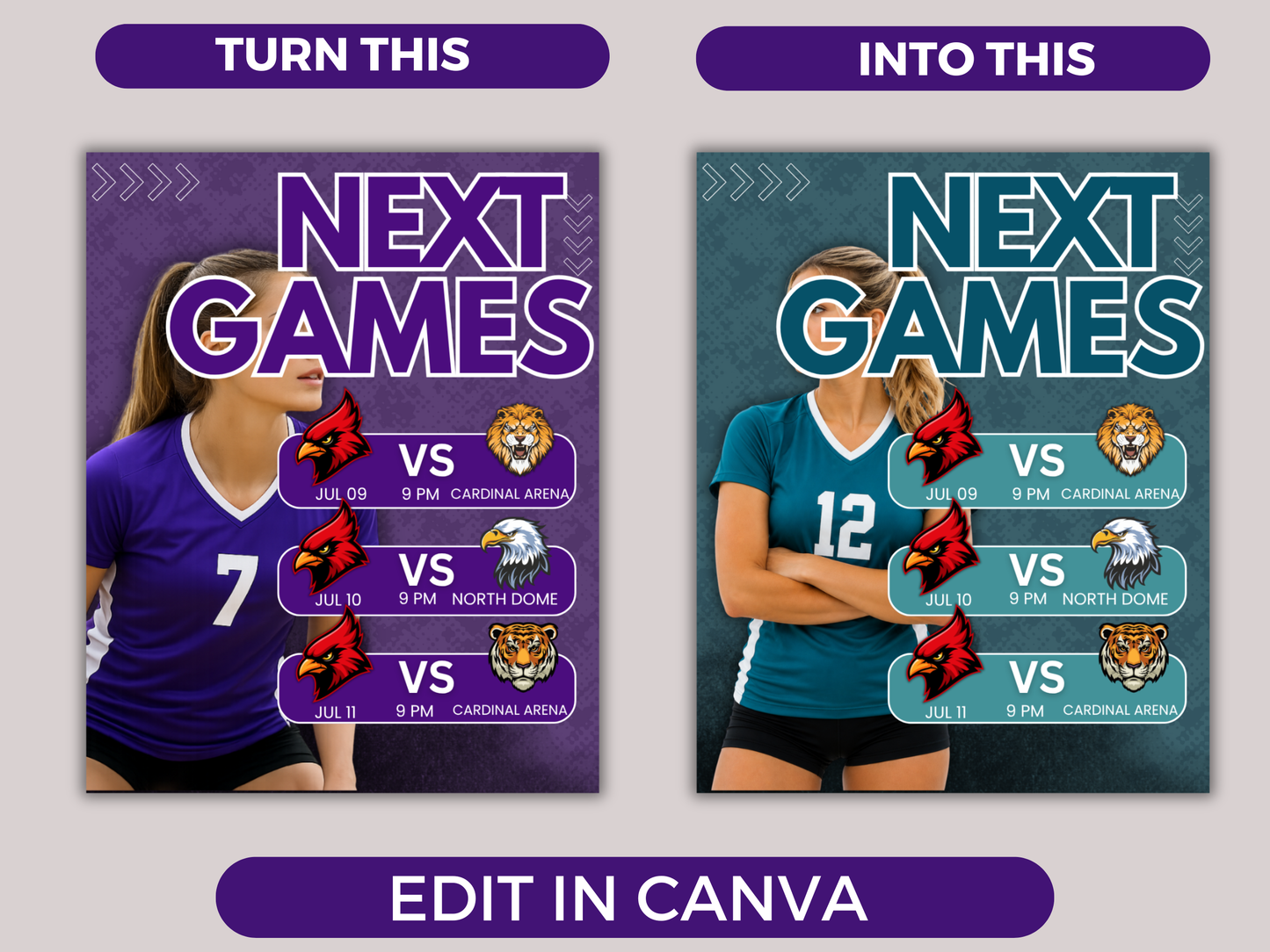 Volleyball Schedule Template